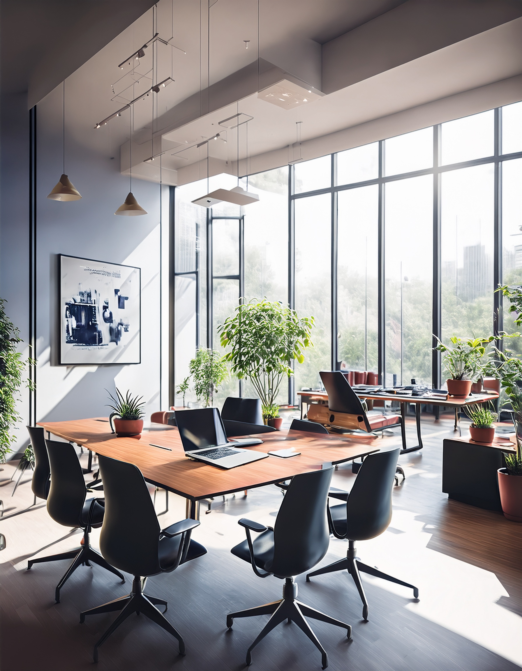 Freundliche Begegnung zwischen einem Steuerberater und einem Kunden in einem modernen Büro